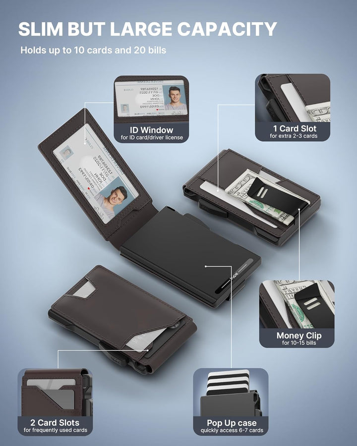 typecase Billetera táctica para hombres con tarjetero: estuche emer...
