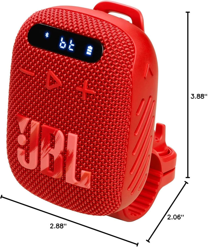 JBL Wind 3 FM Altavoz Bluetooth para manillar (rojo)
