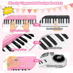 37 teclas para niños pequeños, teclado de piano eléctrico, pianos con micrófono
