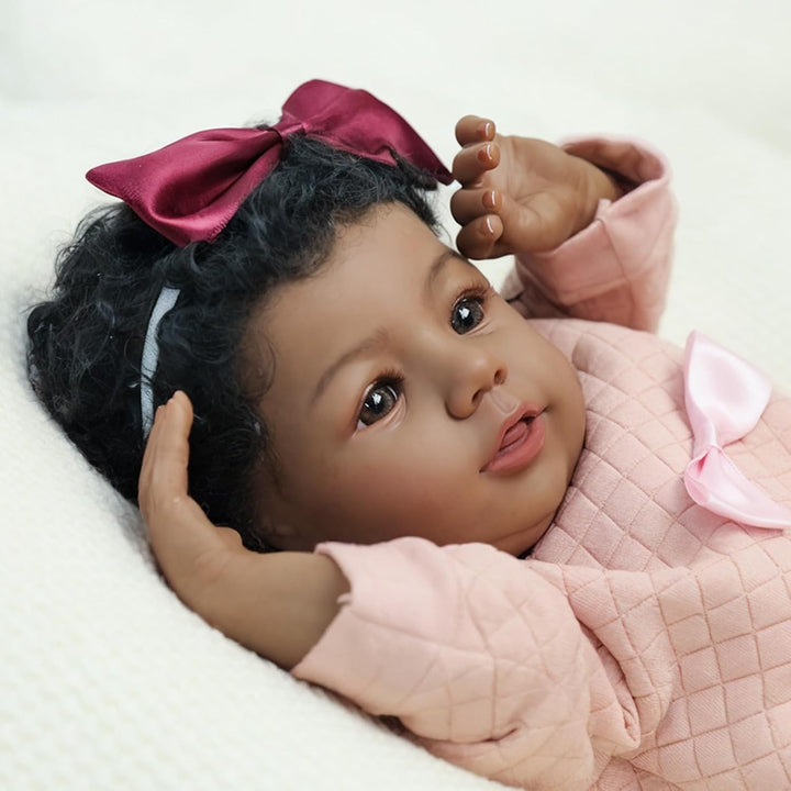 KSBD - Muñeca Reborn realista de bebé niña negra \u2013 Muñeca reci...