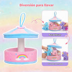OUOZZZ Juguetes de unicornio para niñas, 4 mini peluches