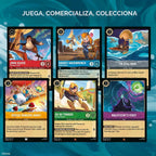 Ravensburger Disney Lorcana TCG: Azurite Sea Illumineer's Trove | Almacenamiento seguro de tarjetas | Incluye paquetes de refuerzo y guía completa | Obras de arte originales de Disney | A partir de 8 años