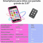 MOMILLA Juguetes para niños Teléfono inteligente para niñas, pantalla
