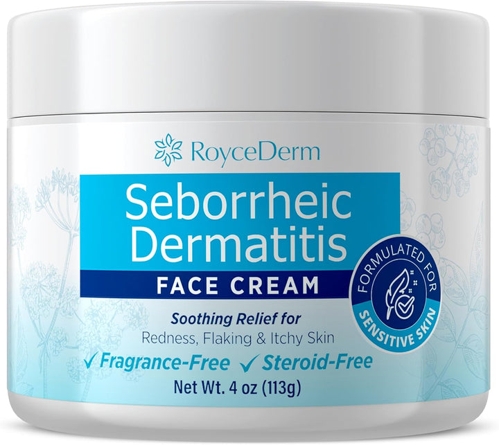 Roycederm Crema facial para dermatitis seborreica y psoriasis, hidr...