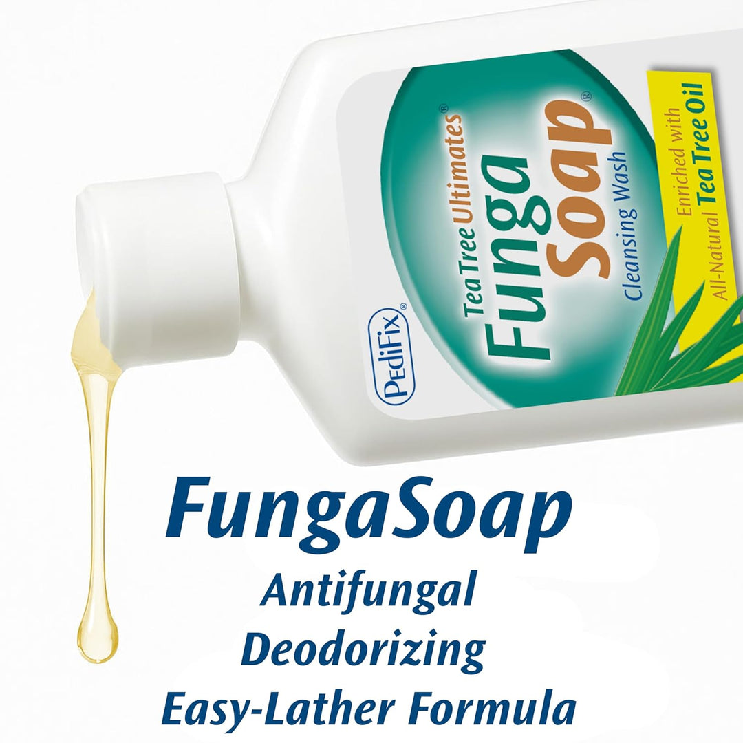 PediFix FungaSoap Lavado Limpiador de Árbol de Té \u2013 Gel de Bañ...