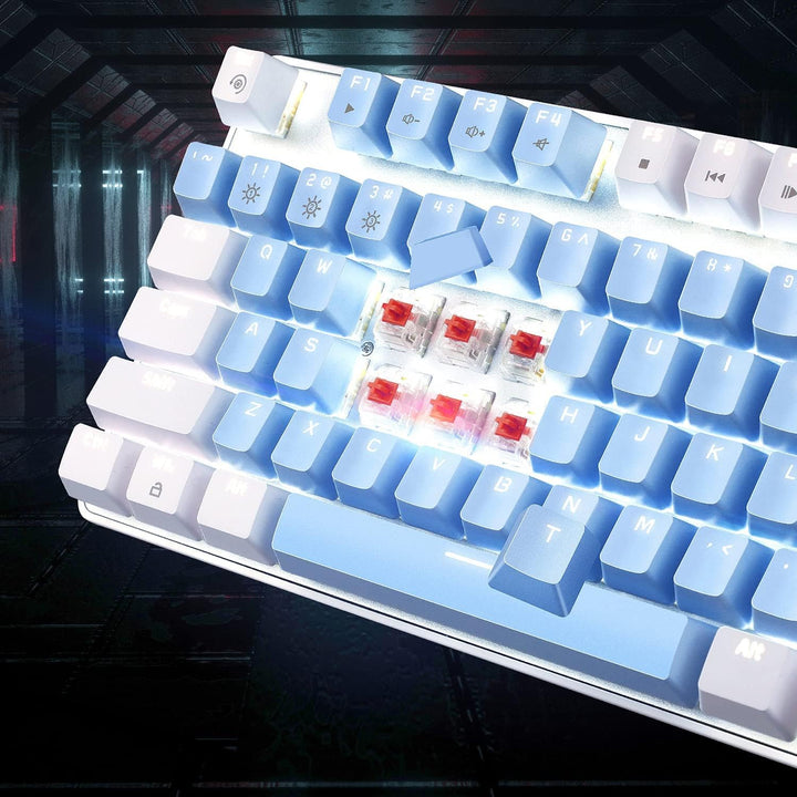 MageGee Teclado mecánico para juegos, 104 teclas, teclados mecánico...