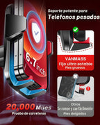 VANMASS Soporte de teléfono para automóvil de grado militar y ventosa más fuerte de 85 libras [patente y certezas de seguridad]: soporte para teléfono celular para ventilación del parabrisas del