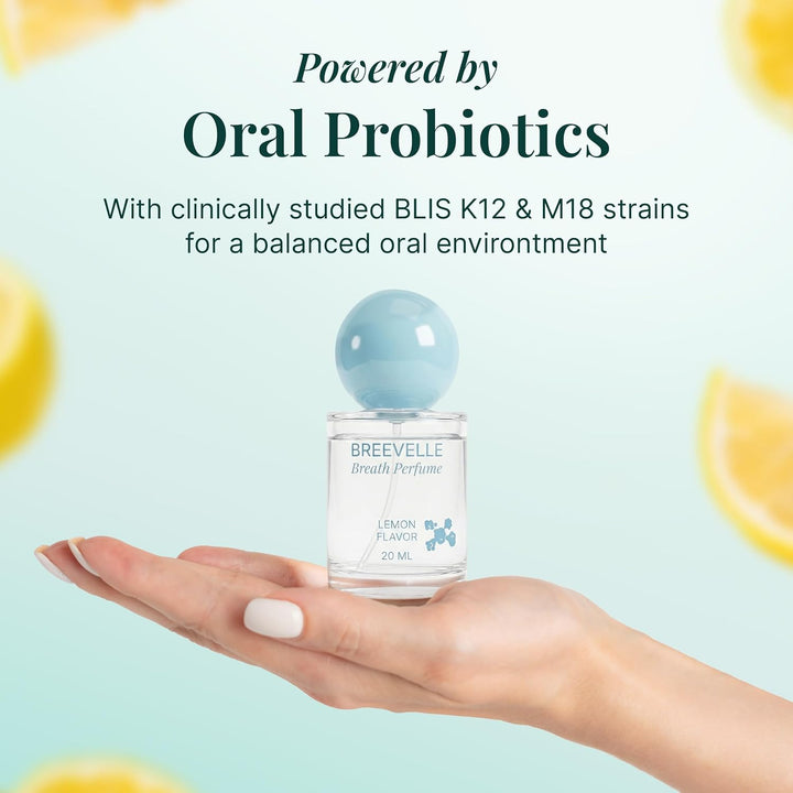 Breevelle The Breath Perfume - Spray oral | Sabor a limón animado |...