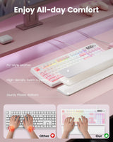 SABLUTE Teclado y mouse para juegos con cable, teclado y mouse con...