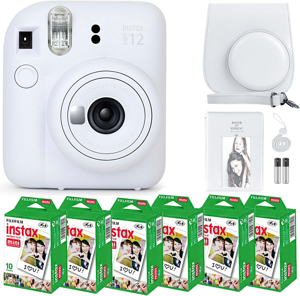 Cámara instantánea Fujifilm Instax Mini 12 en color blanco arcilla...