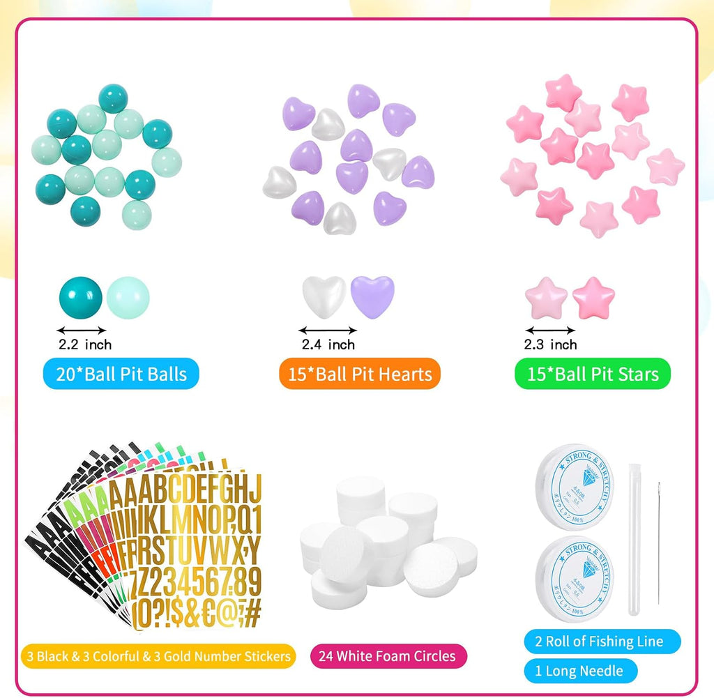 Kpop - Decoración de fiesta temática de bricolaje, kit de Navidad, pulsera de la amistad gigante de Navidad, guirnalda con letras bola Heopeis pulsera de amistad personalizable para decoración de boda
