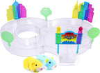 ZhuZhu City Downtown Starter Playset – Juguete electrónico interactivo para hámster con Pipsqueak & Sophie – Más de 40 sonidos y acciones – Juego de pista expandible regalo para niños a partir de 4 años