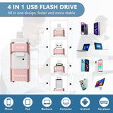Unidad flash de 512 GB [no requiere aplicación] diseñada para teléf...