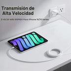 iPhone 18 17 16 Cargador de carga rápida extra largo 10FT USB C cargador