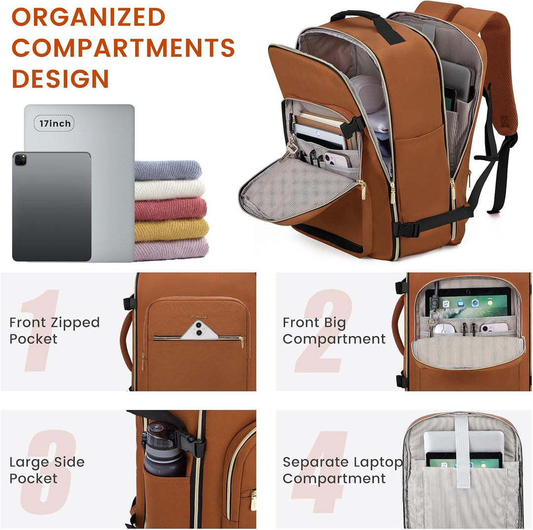 LOVEVOOK Mochila de equipaje de mano para viajes, Mochilas de viaje