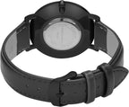 Roberto Marino RM1423 Reloj de lujo para hombre – Cuarzo japonés, correa de cuero, esfera blanca, 3 ATM resistente al agua
