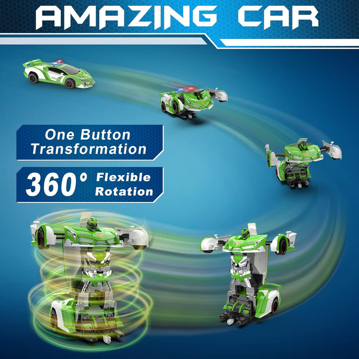 FDJ Coche de Control Remoto - Transform RC Cars, Coche RC de Derrap...
