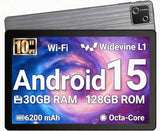Evermyth Tableta, tableta Android 15 de 10 pulgadas, 30 GB de RAM 1...