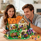 INSOON Lavender Cottage House Building Set con Lights para Adults Teens 12+