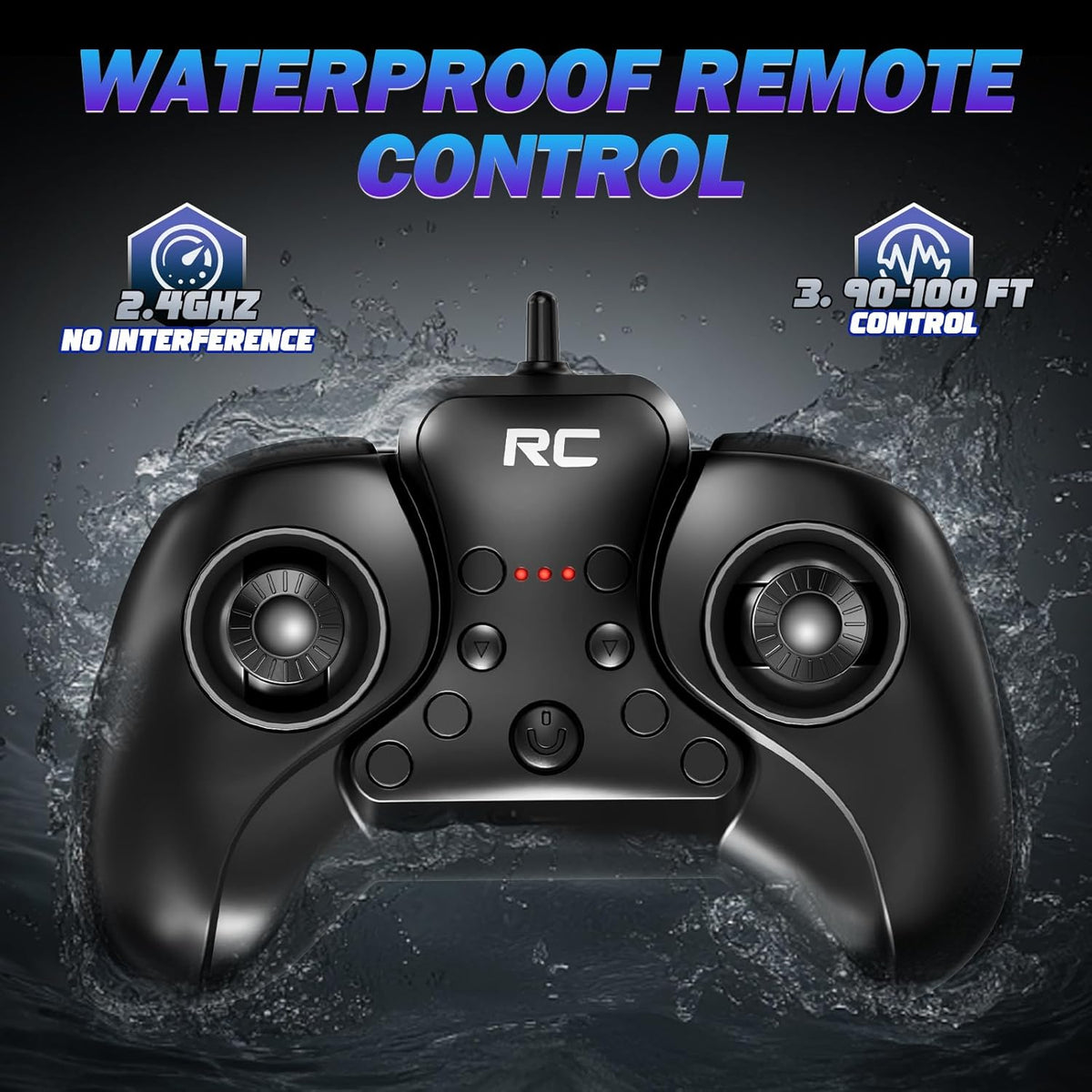 Coche de control remoto anfibio 1:16 todo terreno todoterreno RC Monster
