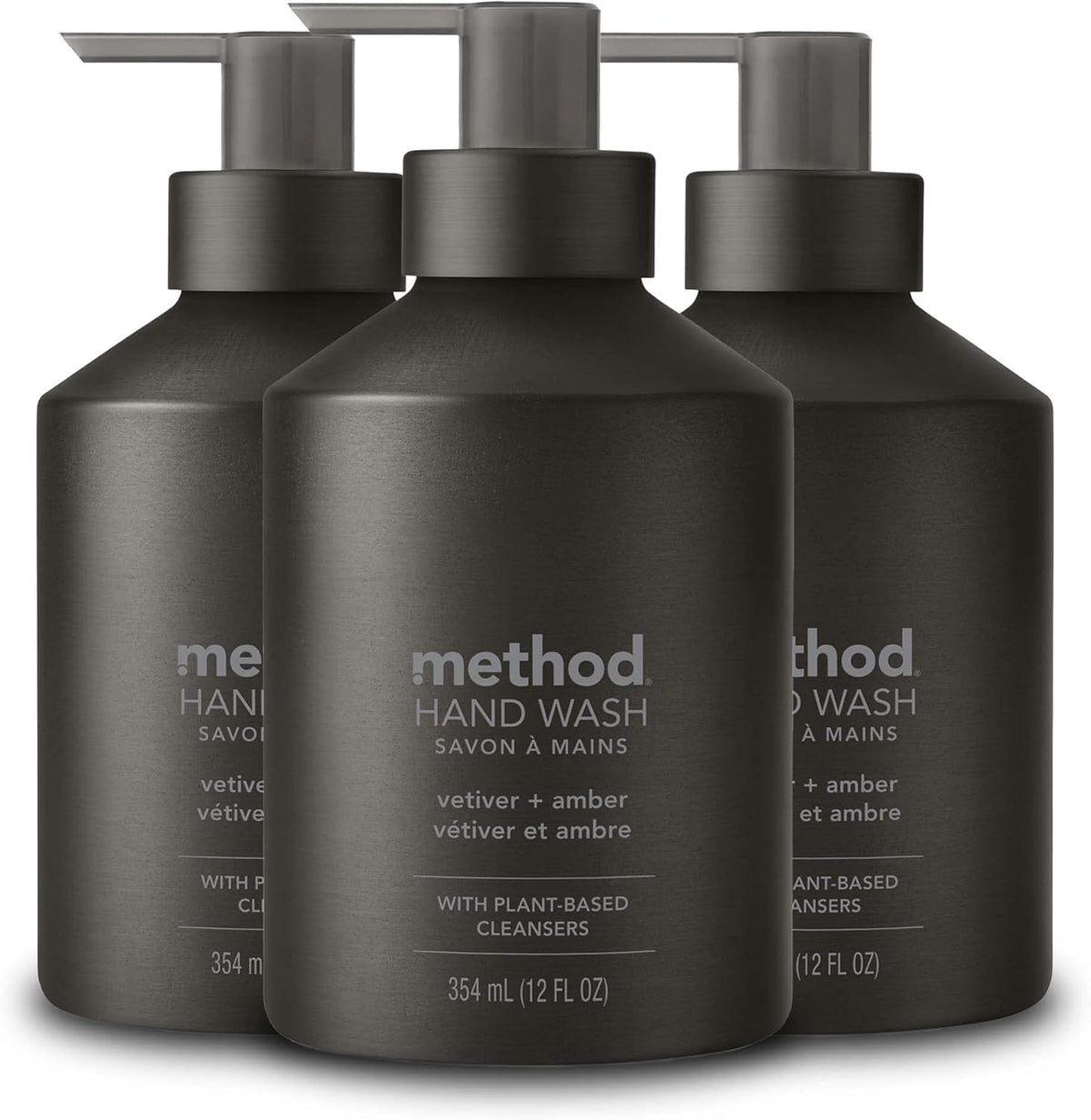 Method Jabón de manos en gel, vetiver + ámbar, botella de aluminio
