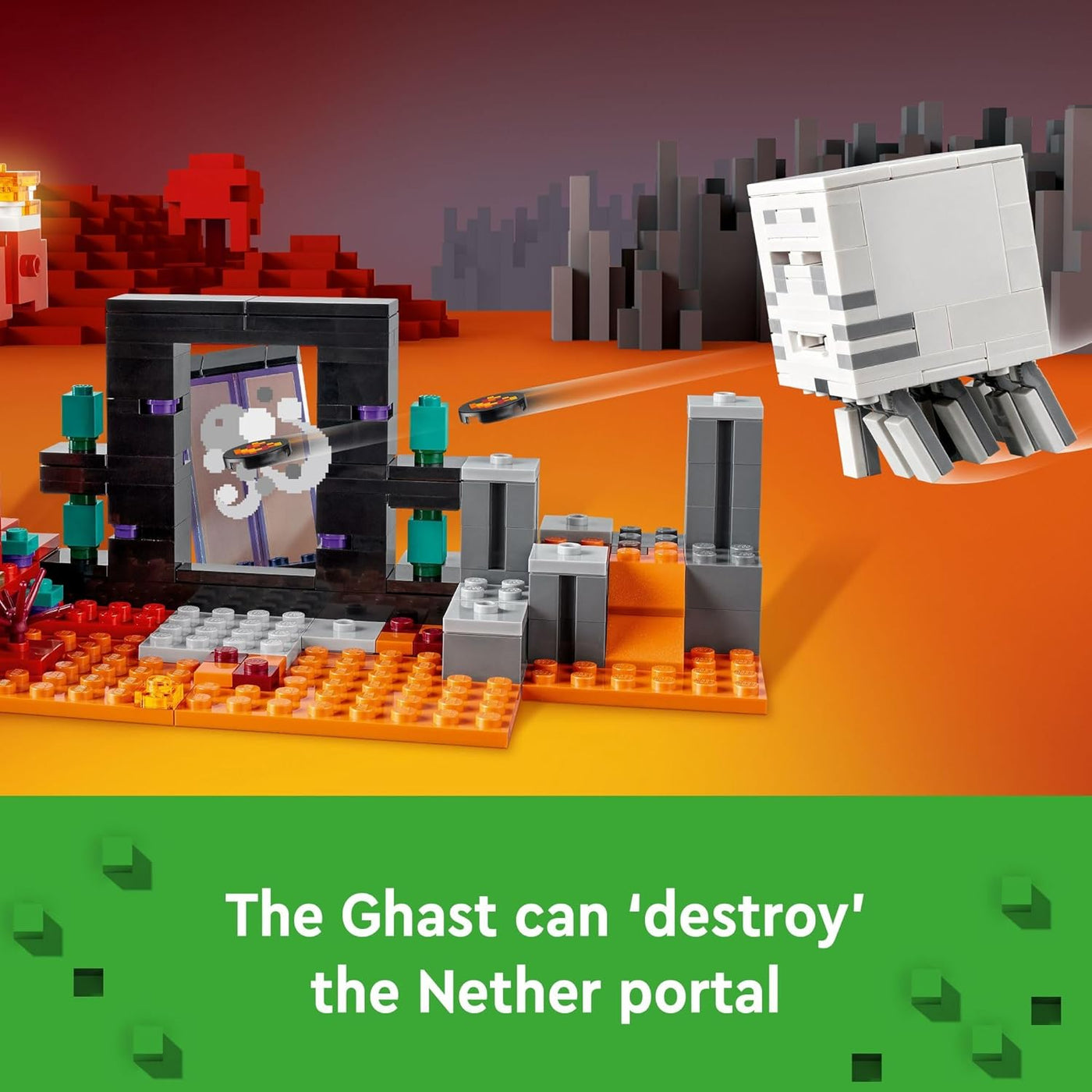 LEGO Minecraft The Nether Portal Embush Adventure Set