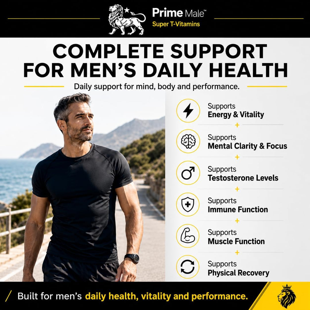 PRIME MALE Vitaminas T - Multivitamínico avanzado para hombres - Ap...