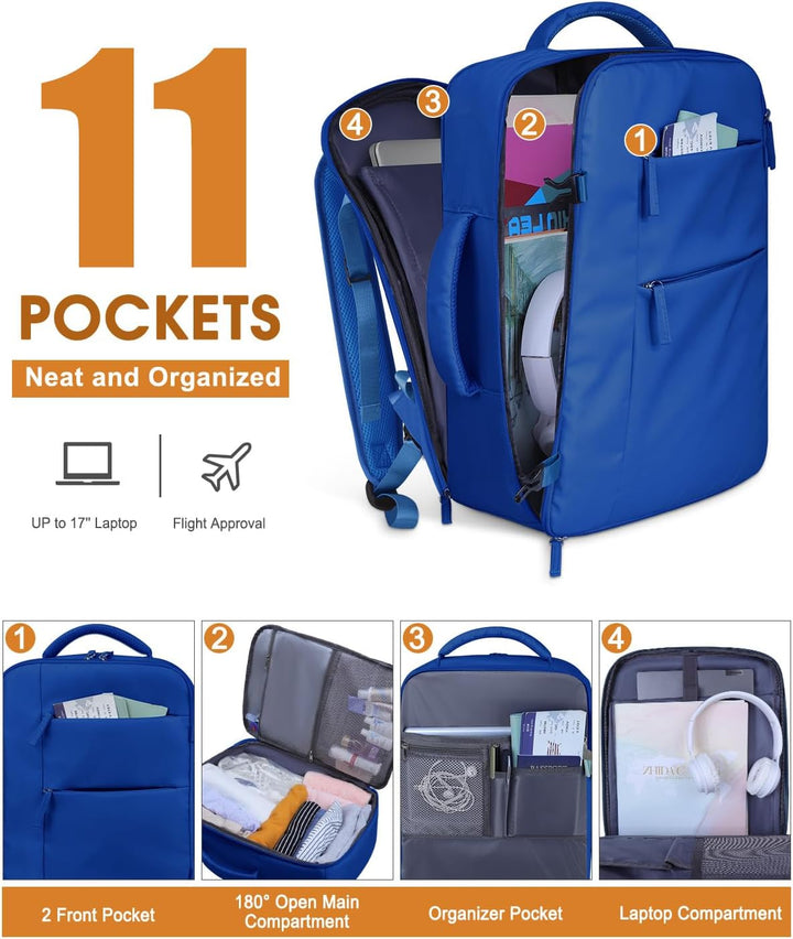 Mochila de viaje Capolo para mujeres y hombres, mochila impermeable...
