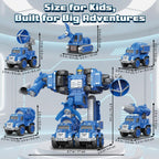 Drefirsa 5-en-1 Camiones Transformar Espacio Exterior Robot Juguete, Robot