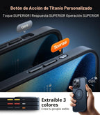 TORRAS Funda magnética a prueba de golpes para iPhone 15 Pro, protección de grado militar 4X, compatible con MagSafe, translúcida para iPhone 15 Pro, antiarañazos, 6.9 pulgadas, color negro