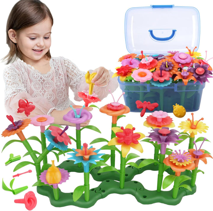 BIRANCO. Juego de construcción de jardín de flores - ¡Crece! Divert...