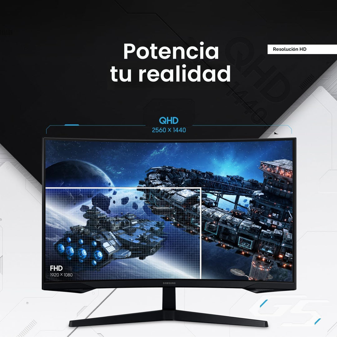 Samsung Odyssey (G55C) Series QHD 1000R - Monitor curvo para juegos...