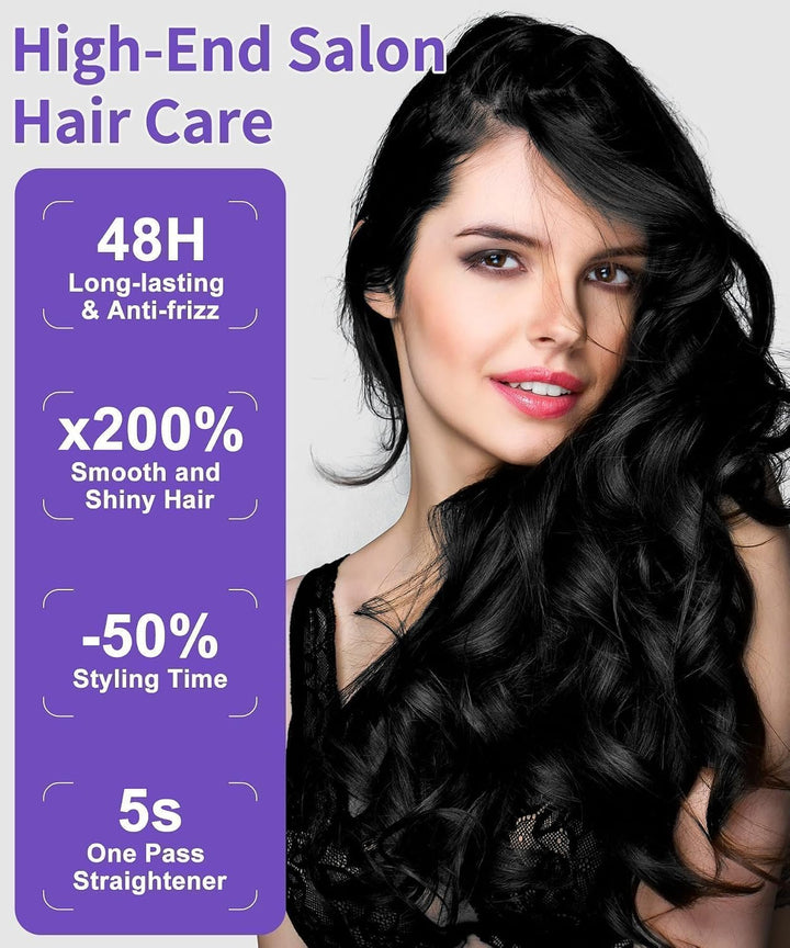 Alisadores de vapor para cabello, planchas alisadoras profesionales...