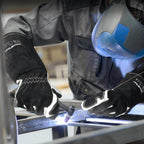 Guantes de soldadura TIG ARCCAPTAIN: cuero de grano de cabra premium, destreza, comodidad, guantes TIG duraderos para protección laboral