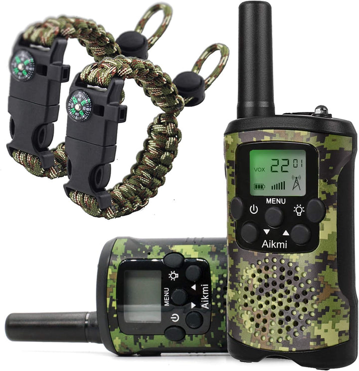 Aikmi - Walkie Talkies para niños, de 22 canales de radio, 2 vías y...