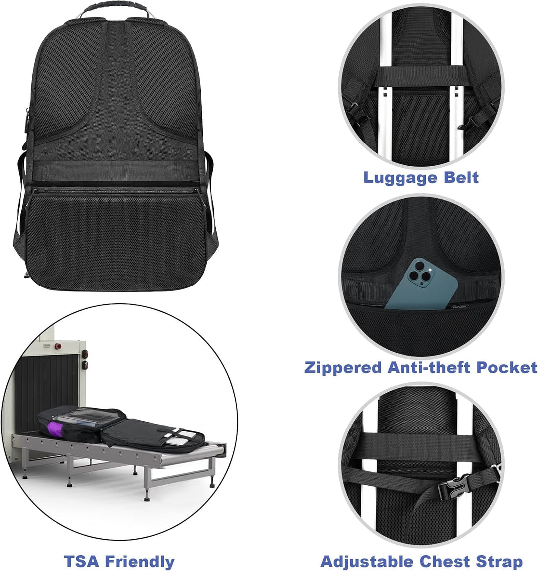 Z-MGKISS Mochila de Viaje de 52L para Mujeres, Mochila Antirrobo Gr...