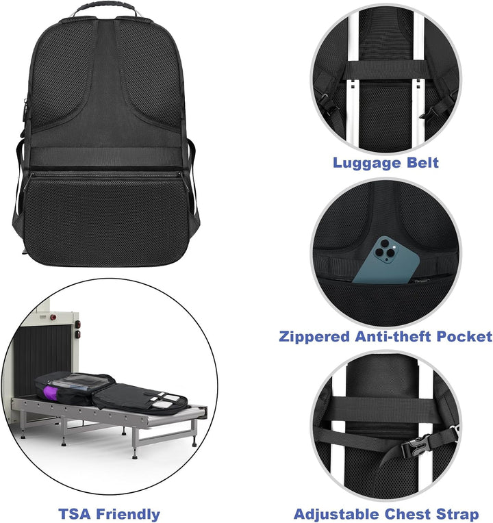 Z-MGKISS Mochila de Viaje de 52L para Mujeres, Mochila Antirrobo Gr...