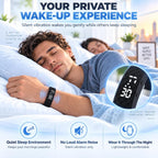 Reloj despertador para personas que duermen pesadas, pulsera vibratoria, reloj de pulsera silencioso, despertar, agitador, despertador, temporizador simple, portátil