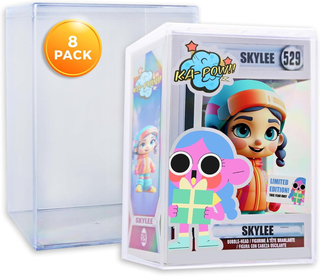 Estuche de plástico duro Funko Pop Protector - Apilable y entrelazado (8) cajas