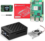 Kit Básico SANOOV para Raspberry Pi 5 4GB RAM con Enfriador Activo,...