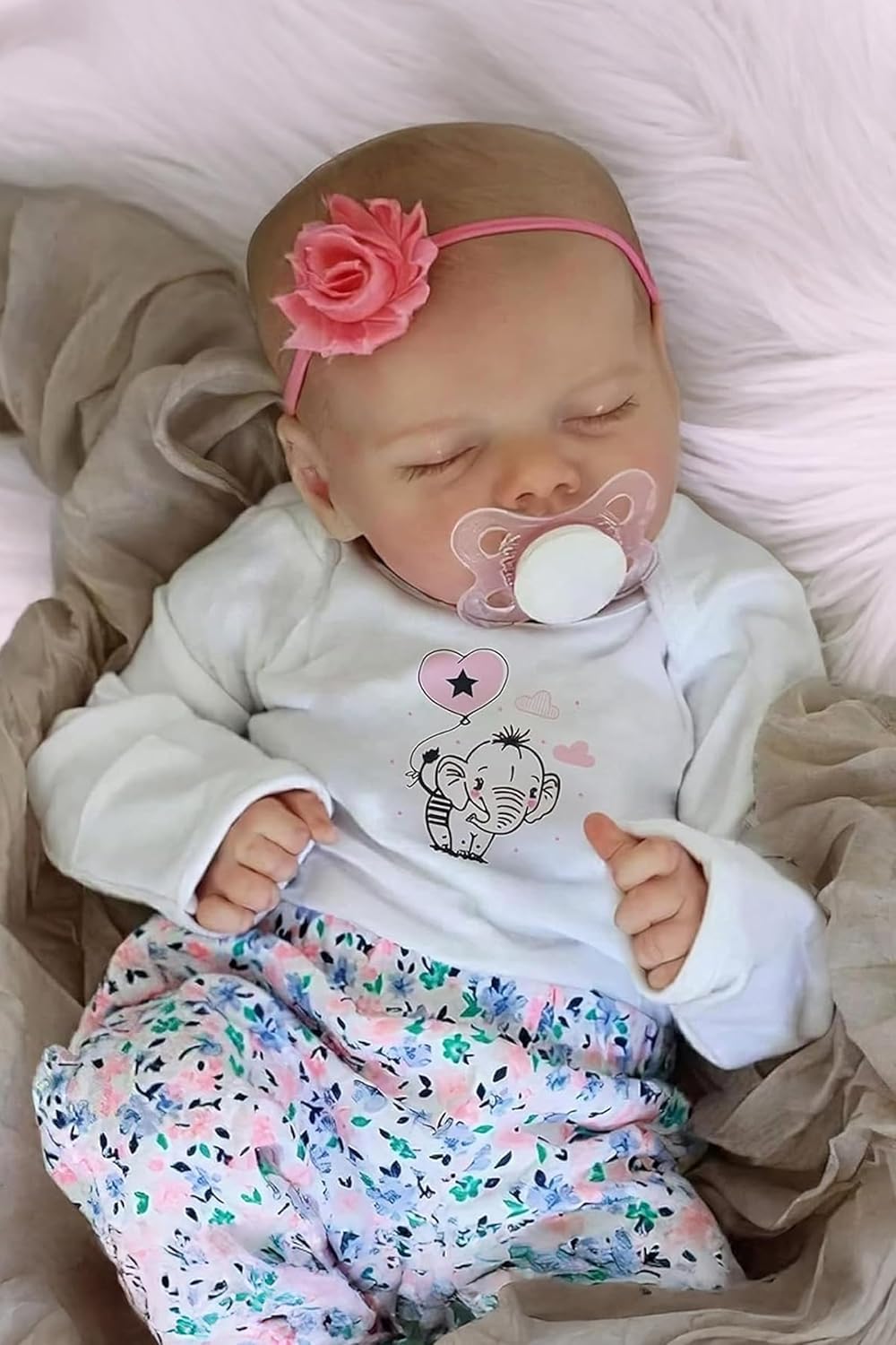JIZHI Muñecas de bebé Reborn realistas Niña, muñeca de bebé real de...