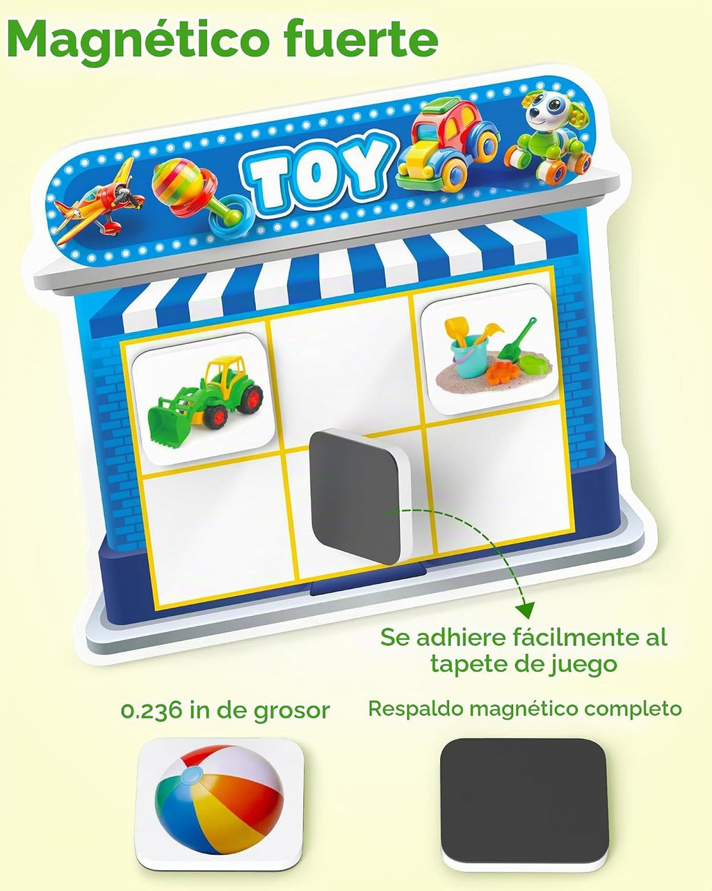 Coogam - Juguetes de clasificación magnética, juego de imanes