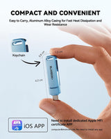 BLANBOK+ Memoria flash USB certificada MFi de 512GB para iPhone, un...