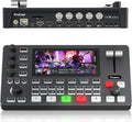 Tenveo - Mezclador de conmutador de video HDMI 4K60FPS, 4 entradas SDI y 4 HDMI, conmutador de transmisión en vivo de 5 canales, pantalla FHD de 5.5 pulgadas, salida 1080P60FPS, grabación USB/SD