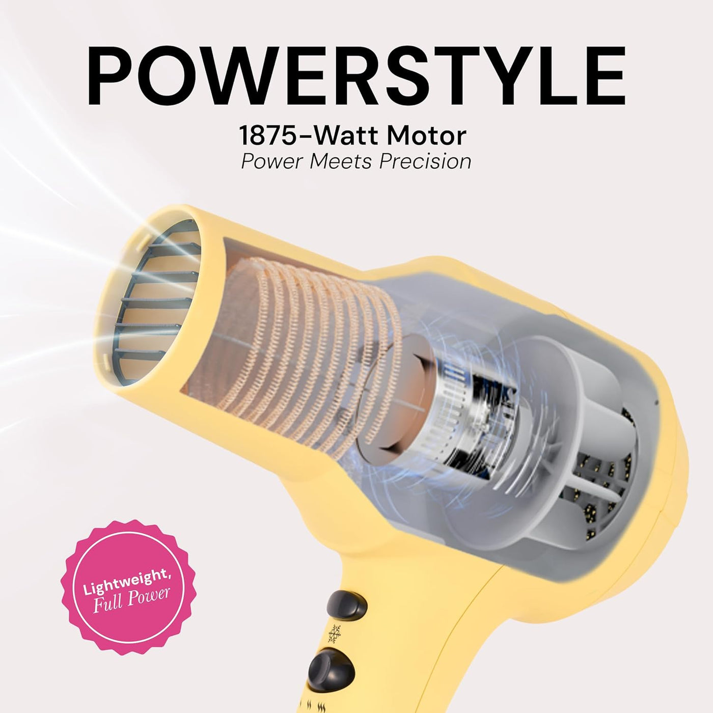 L'ANGE HAIR Secador de pelo iónico PowerStyle Turbo | 1875W de...