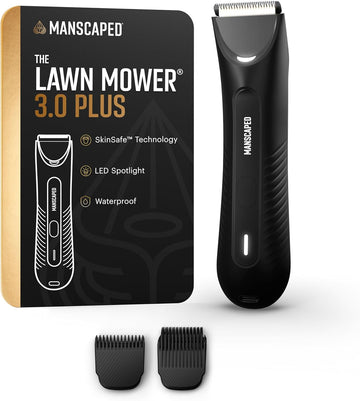 MANSCAPED® The Lawn Mower® 3.0 Plus - Cortadora de pelo para ingle y cuerpo – Hoja de recortadora SkinSafe™ actualizada, peluquera húmeda/seca impermeable, recargable USB-C, afeitadora inalámbrica de