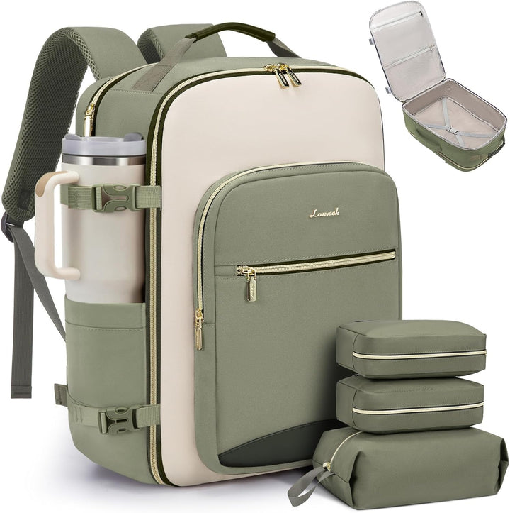 LOVEVOOK Mochila de viaje de 50 litros para mujeres y hombres, equi...