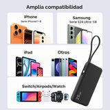 NOBIS Cargador portátil 25W 10000mAh Power Bank con cable USB-C inc...