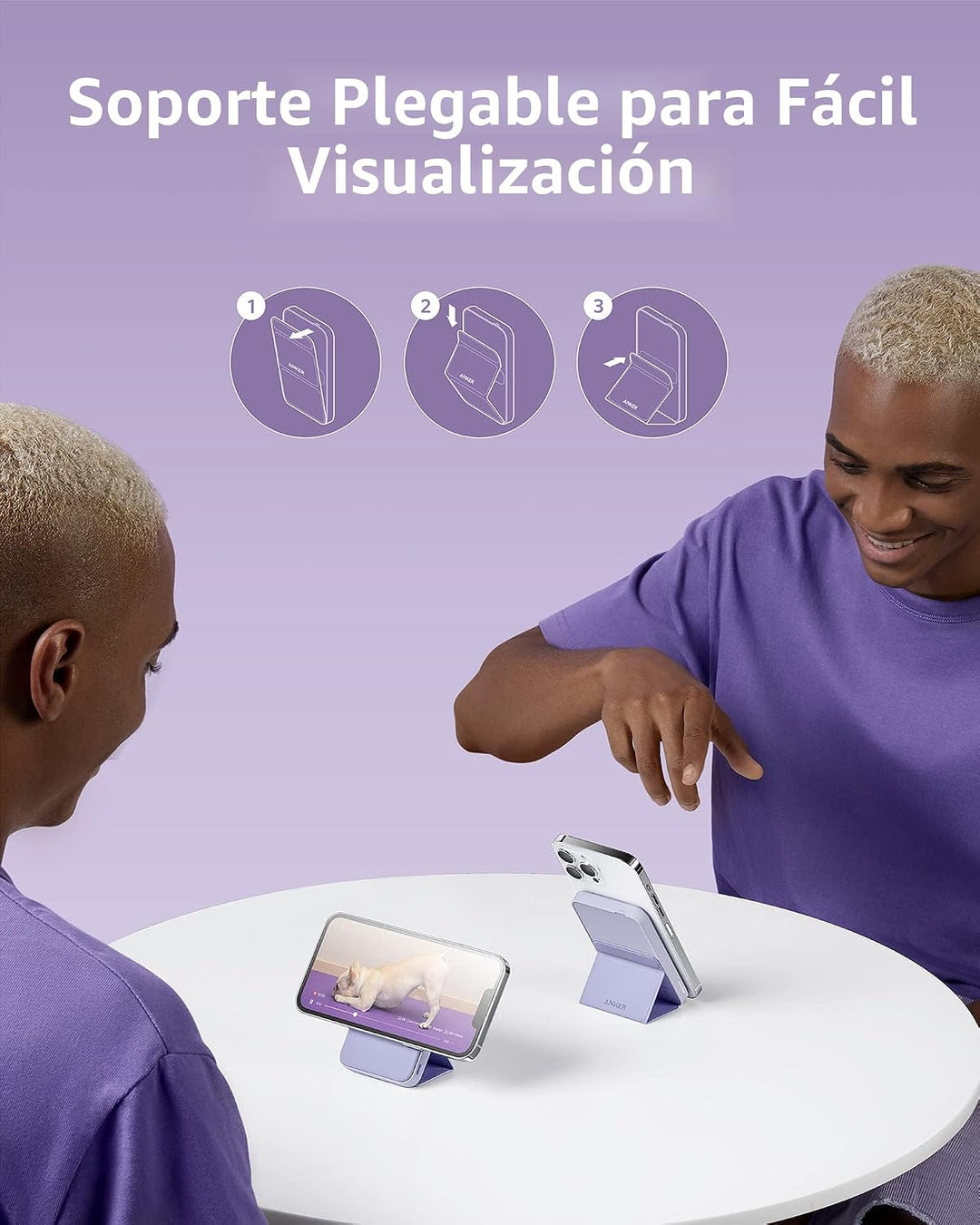 Anker - Batería magnética 622 (MagGo), cargador portátil inalámbric...