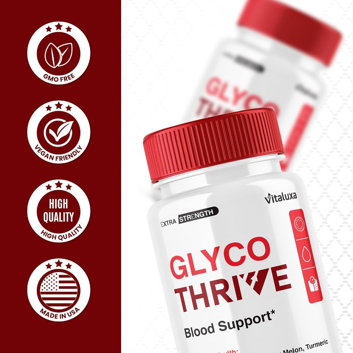 Glyco Thrive Capsules, pastillas de suplemento de apoyo sanguíneo G...